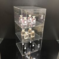 Acrylic desktop transparent display stand for glasses, frames, cases and accessories 5003-8004, size 50/80 * 30 cm