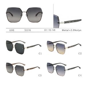 Metal sunglasses with nylon lenses for women Leke S5516