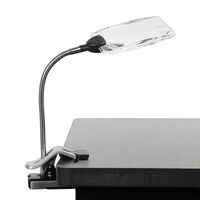 Tabletop magnifying glass with backlight 110T2方形-XX, magnification: 5X, 15X