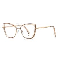 Оправа женская металлическая + пластик TR90, линзы-блюблокеры с защитой от ультрафиолета и синего света More FCS3152