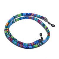 Модная цепочка для очков из натурального камня белый хрусталь GB107