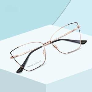 Combined frame (metal + TR90) or glasses with blue light protection, with spring hinges FA87162