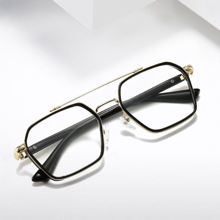 Combined frame glasses with blue light and UV protection 9720-3-GT