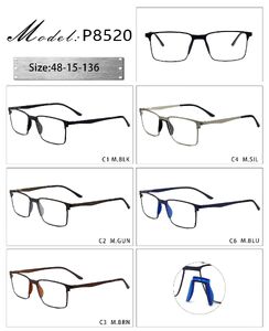 Оправа металлическая с мягким носоупором и флексом 8520-DA