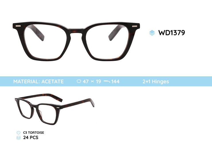 Plastic acetate eyeglasses frame for women WD1379