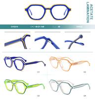 Plastic frames for glasses, acetate lamination Big City CH3214