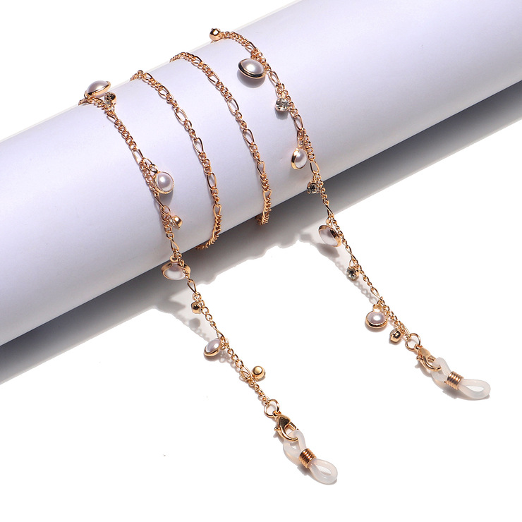 High quality fashion glasses chain with eyes and butterflies GL1227