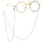 Metal non-slip chain, with pearl, for glasses and masks GL078