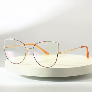 Metal glasses with blue light and UV protection 9712-GT