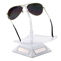 Vintage tabletop glasses and accessories stand - solar powered revolving display ZTY002