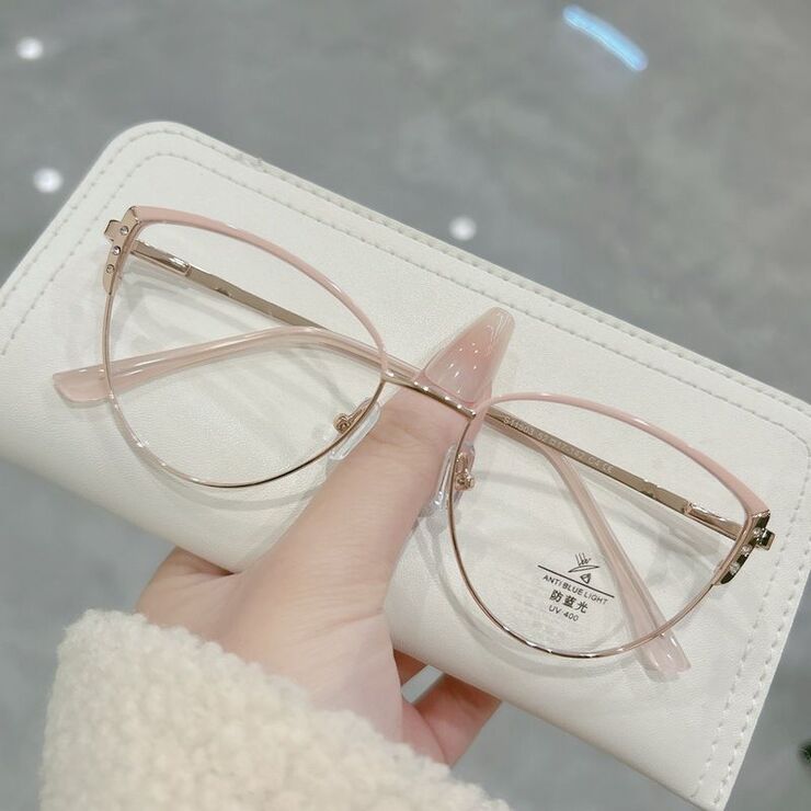 Combined frame (metal + TR90) with Blue Ray Cut protection lenses and flex MAMO S11503