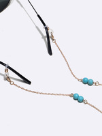 Set of two glasses chain with butterfly rhinestone GM124