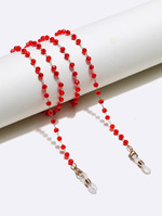 Glasses chain with beads and crystals GL1330