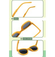 Polarized silicone folding sunglasses with UV400 protection for kids HD32025