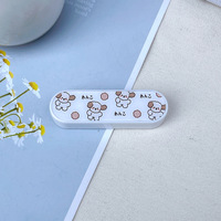 Plastic tweezers with individual pencil-box packaging X882, size 8.0 cm