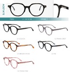 Acetate plastic frames for glasses with spring hinges Big City F3015