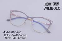 Оправа металлическая ультратонкая с флексом Wilibolo G95-260