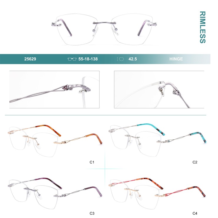 Оправа металлическая безободковая Big City 25629