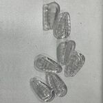 Silicone nose pad with an air cushion inside, embossed with notches CY308, 14*7.5 mm