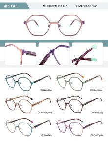 Metal frame for women with spring hinges YM111177-DA