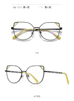 Оправа металлическая с линзами блю-блокерами 3044