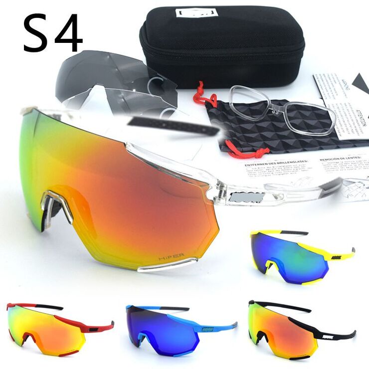Safety shockproof sports goggles with 3 caps 骑行套装-S4-109