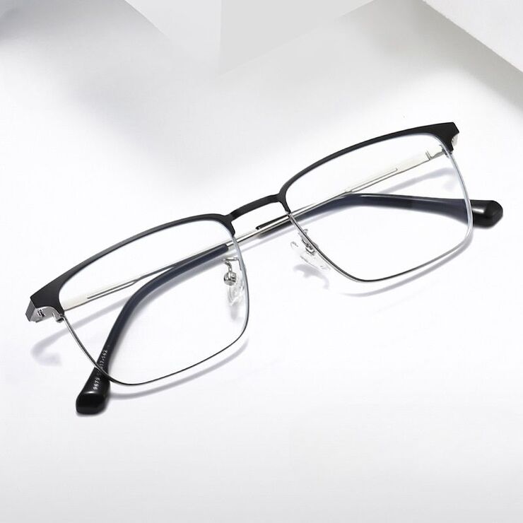 Metal glasses with blue light and UV protection 9679-2-GT