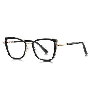 Оправа женская металлическая + TR90, линзы-блюблокеры с защитой от ультрафиолета и синего света More FCS3148