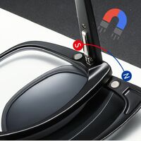 Оправа пластиковая TR90/PC + комплект из 5 поляризационных солнцезащитных насадок (клипон) на магните + кожаная сумка El Dorado EL2328A