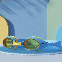 Swimming waterproof anti-fog goggles for kids (3-15 years), with cap, 626-YU