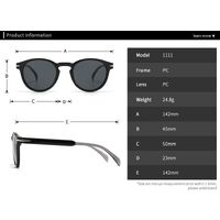 Plastic retro sunglasses1111-EL