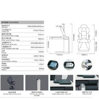 Рабочее место офтальмолога, комбинированный стол + кресло CS-700E, столешница 1120*470 мм