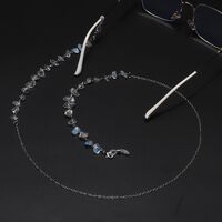 Natural stone red coral glasses chain GL1210