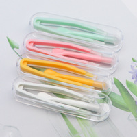 Пинцет пластиковый с палочкой в индивидуальной упаковке в цветной коробочке XY2000