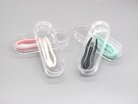 Plastic tweezers with individual pencil-box packaging XY2003, size 6.2 * 2.3 cm