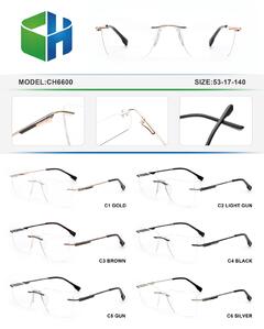 Оправа металлическая безободковая с флексом CH6600-DA