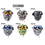 Safety shockproof sports windproof goggles-mask 风镜-骷颅头转印