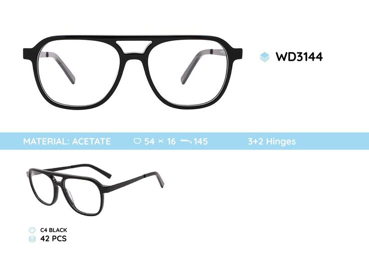 Plastic frames for glasses acetate material WD3144