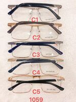 Metal frame for glasses with spring hinges Defile D1059