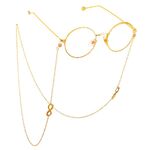 Metal non-slip chain, with number 8, for glasses and masks GL057