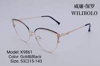 Metal ultrathin women's frame with rhinestones Wilibolo K9861