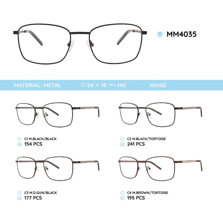 Оправа для очков металлическая мужская MM4035
