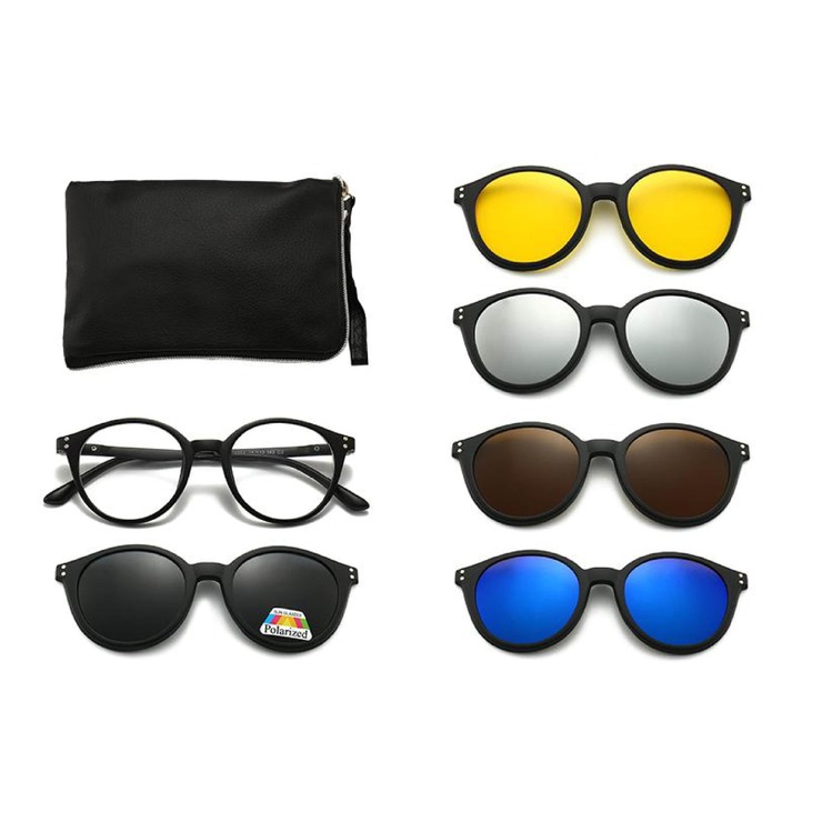 El Dorado frames with polarized sunshades set (clip-on) on magnet 2285A (5 pieces) 