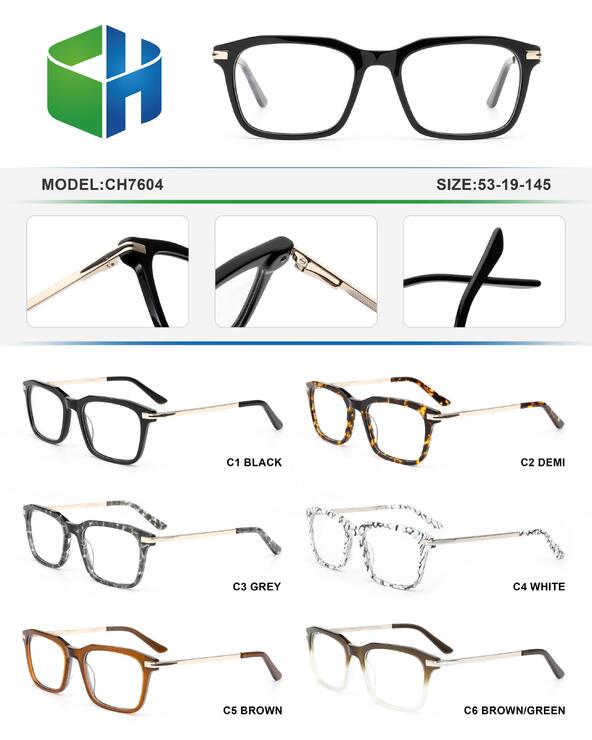Оправа пластиковая из ацетата с флексом CH7604-DA