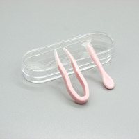 Plastic tweezers with individual pencil-box packaging XY2003, size 6.2 * 2.3 cm
