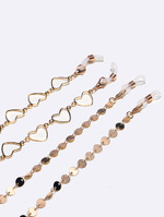 Set of two gold and silver glasses chain with stars GM136