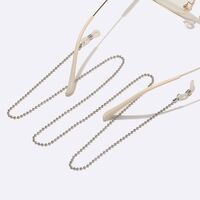 Silver-colored metal non-slip chain, for glasses and masks GL1560