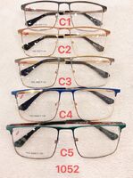 Metal frame for glasses with spring hinges Defile D1052