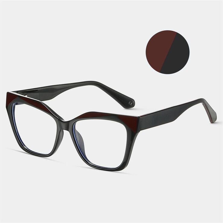 TR90 plastic frame or glasses with blue light protection, with spring hinges FA87232