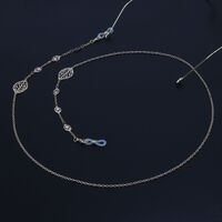 Металлическая нескользящая цепочка золотого цвета, с листьями, для очков и масок GL902